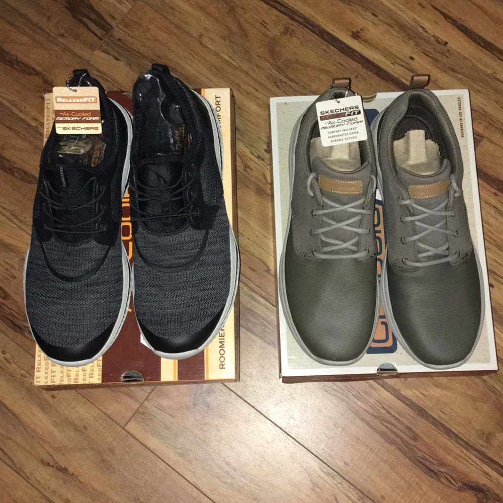 Lot of 2 NWT Skechers Memory Foam Sneakers Size 13